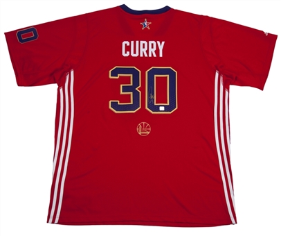 Stephen Curry Signed All Star Jersey (Player COA)